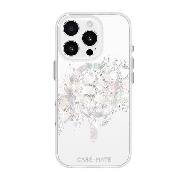 Skyddsskal - Case-Mate - iPhone 16 Pro - Inlagda pärlor - A Touch of Pearl - Semi-rigid