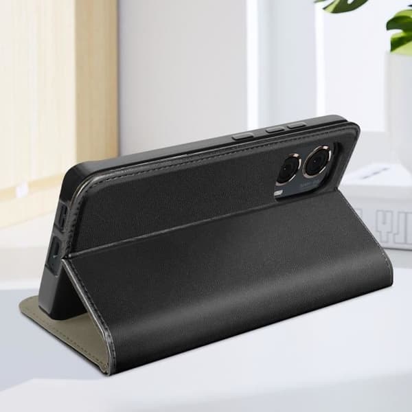 AVIZAR Fodral till Motorola Moto G85 - Svart - Flip magnetisk korthållare