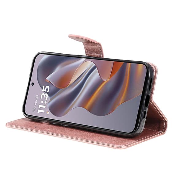 SKALO Motorola Edge 50 Neo 5G PU-nahkainen Lompakkokotelo