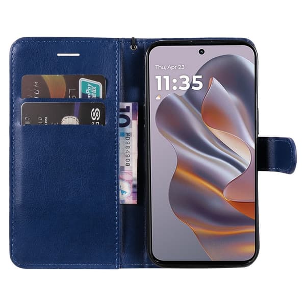 SKALO Motorola Edge 50 Neo 5G PU-Läder Plånboksfodral