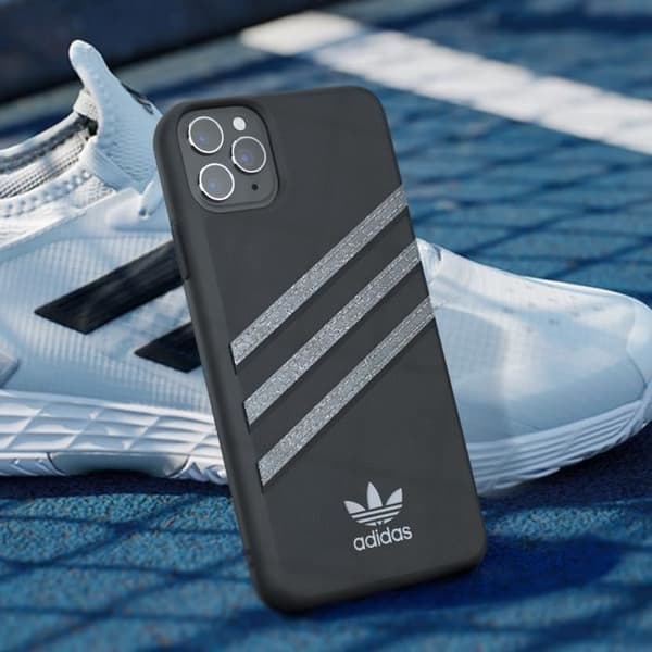 Skal till iPhone 11 Pro Max Raised Edges 3 Stripes Adidas Svart / Silver