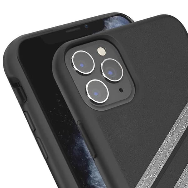 Skal till iPhone 11 Pro Max Raised Edges 3 Stripes Adidas Svart / Silver