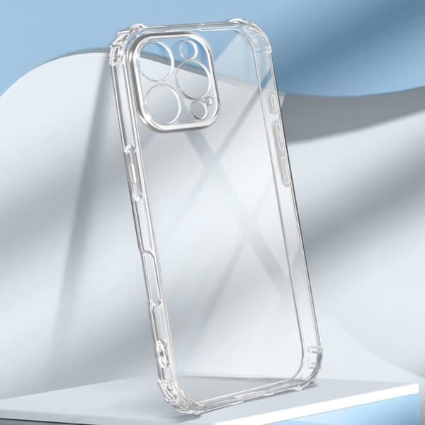 Skal till iPhone 16 Pro - AVIZAR - Flexibel stötsäker - Förstärkta hörn - Genomskinlig