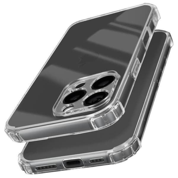 Skal till iPhone 16 Pro - AVIZAR - Flexibel stötsäker - Förstärkta hörn - Genomskinlig