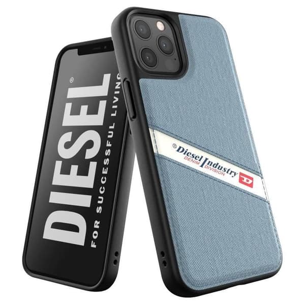 Fodral för iPhone 12 och 12 Pro Anti-fall 1,5 m Denim Denim Coating Diesel Blue