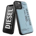 Miniatyrbild 1 av 4: Fodral för iPhone 12 och 12 Pro Anti-fall Denim streckkodstryck Dieselblå