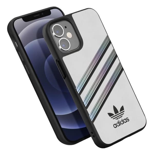 Fodral till iPhone 12 Mini Raised Edges 3 Stripes Adidas White