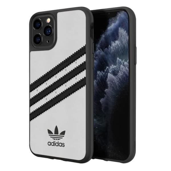 Skal till iPhone 11 Pro Max Raised Edges 3 Stripes Adidas White