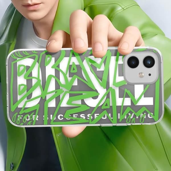 Fodral till iPhone 12 Mini Anti-fall 1,5 m Street Art Diesel Mönster Transparent