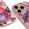 Miniatyrbild 4 av 4: Fodral till iPhone 16 Pro Stötsäker Twinki Collection Rose Champagne
