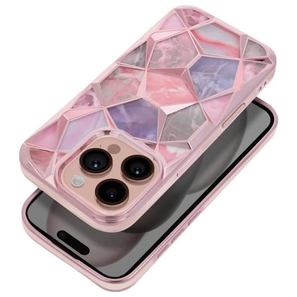 Fodral till iPhone 16 Pro Stötsäker Twinki Collection Rose Champagne