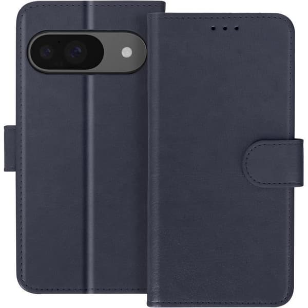 Fodral för Google Pixel 9 och 9 Pro - AVIZAR - Wallet Flip and Video Support - Midnight Blue