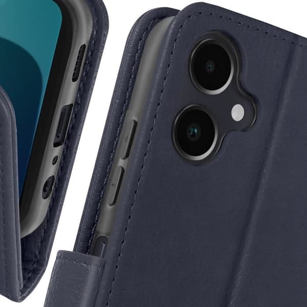 Fodral till Samsung Galaxy A06 - AVIZAR - Chesterfield - Plånbok och videohållare - Blå