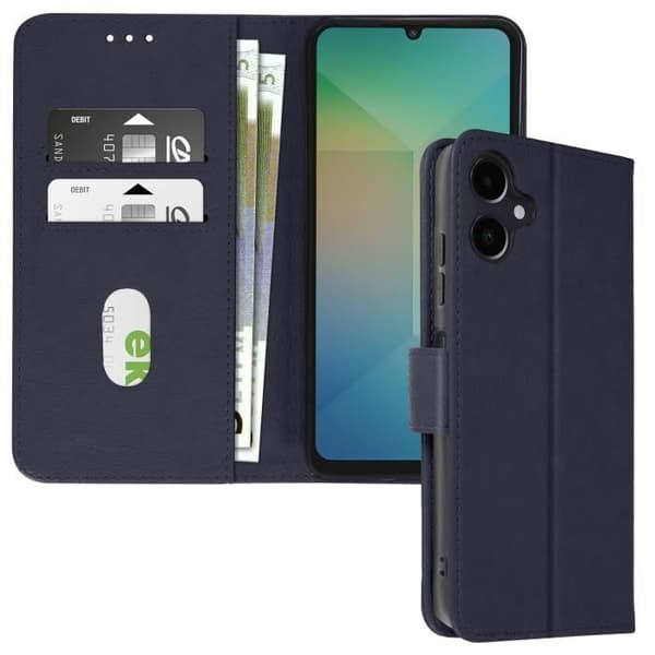 Fodral till Samsung Galaxy A06 - AVIZAR - Chesterfield - Plånbok och videohållare - Blå