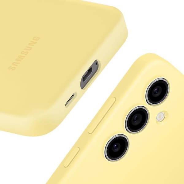 Fodral till Samsung Galaxy S24 FE Silikon Flexibel Soft Touch Original Samsung Gul