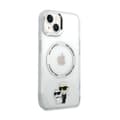 Miniatyrbild 4 av 6: Telefonväskor - Karl Lagerfeld - iPhone 13 - Transparent - Kompatibel med MagSafe - Roliga grafik
