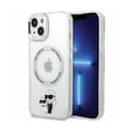 Miniatyrbild 1 av 6: Telefonväskor - Karl Lagerfeld - iPhone 13 - Transparent - Kompatibel med MagSafe - Roliga grafik