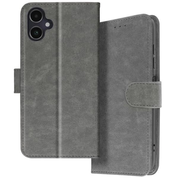 Fodral till Samsung Galaxy A06 - AVIZAR - Chesterfield - Plånbok och videohållare - Grå