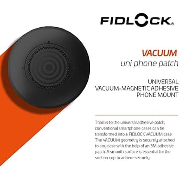 FIDLOCK Klebepatch VACUUM Uni Phone Patch - Svart
