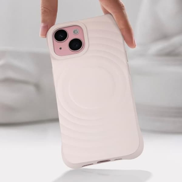Magsafe Fodral till iPhone 15 Soft Touch Stötsäker Jaym Powder Pink