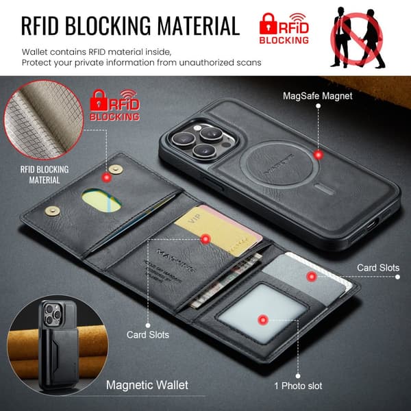 INF Magnetisk kortholderveske for Samsung Samsung Galaxy S24 Ultra
