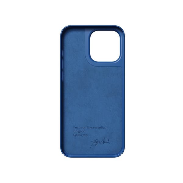 Nudient iPhone 14 Pro Max Cover Thin Case Blueprint Blue