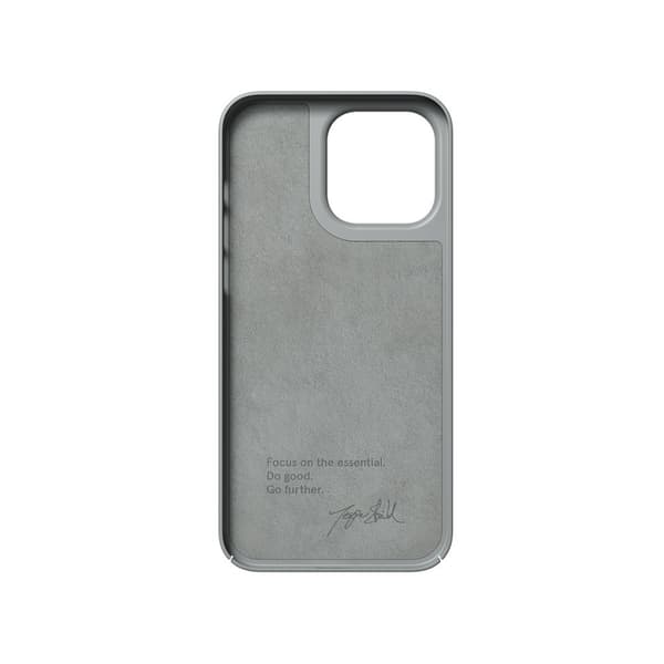 Nudient iPhone 14 Pro Max Cover Thin Case MagSafe Concrete Grey