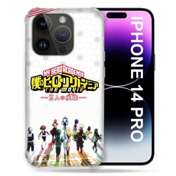 Fodral för Iphone 14 Pro (6.1) Manga My Hero Academia Vit en storlek