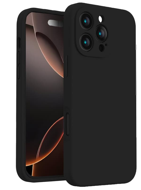 iPhone 16 Pro Max Matt Svart Skal - Med Kameraskydd