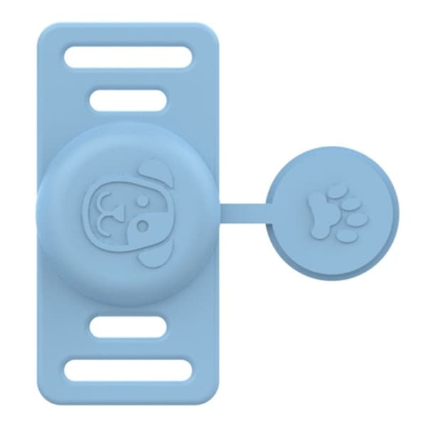Apple AirTag Skal för Djurhalsband med Lock - Baby Blue