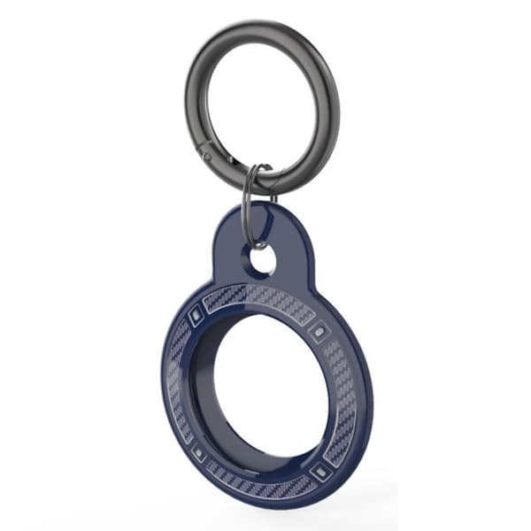 AHASTYLE WG40 Apple AirTag Skal med Ringspänne - Blå