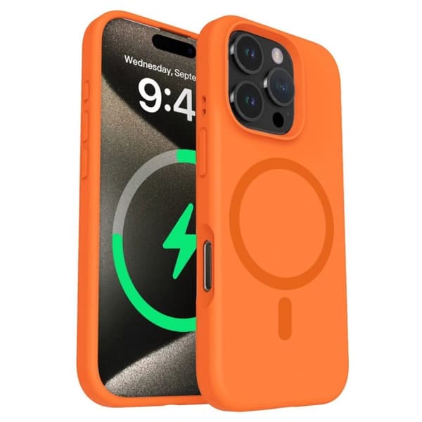 iPhone 16 Pro Silikonskal - Orange