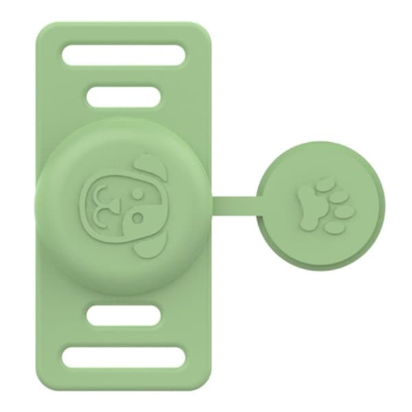 Apple AirTag Skal för Djurhalsband med Lock - Matcha Green