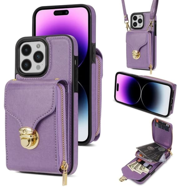 iPhone 16 Pro Skal med Väska - Lila