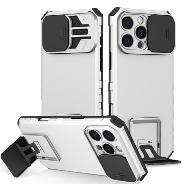 iPhone 16 Pro Skal med kameraskydd - Silver