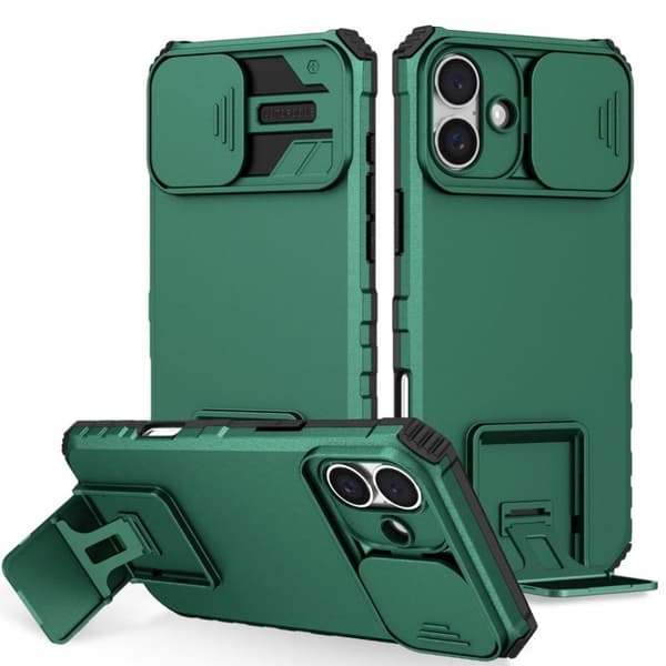 iPhone 16 Plus Skal med kameraskydd - Grön