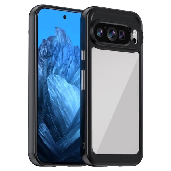 Google Pixel 9 / 9 Pro skal med akrylram - Svart