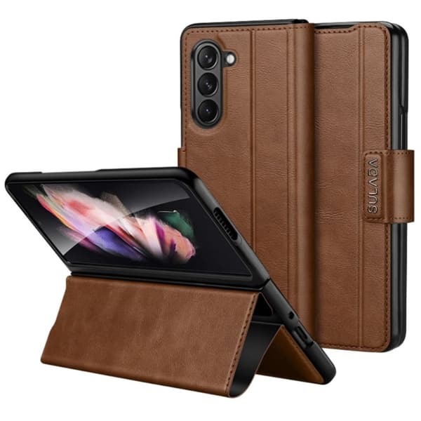 SULADA Samsung Galaxy Z Fold6 5G fodral - Ljusbrun