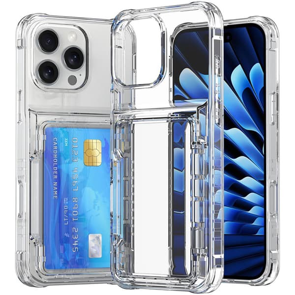 Bakdeksel med kortspor og stativ for iPhone 13 Pro