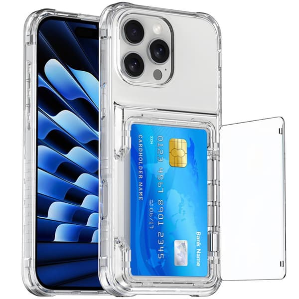 Bagcover med kortplads og stander til iPhone 12 / 12 Pro
