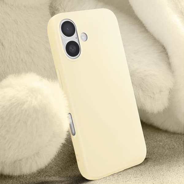 Skal till iPhone 16 Plus - AVIZAR - Fast Cover - Halvstyvt - Soft-touch - Gul