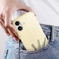 Miniatyrbild 4 av 4: Skal till iPhone 16 Plus - AVIZAR - Fast Cover - Halvstyvt - Soft-touch - Gul