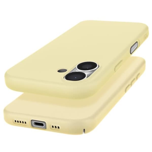 Skal till iPhone 16 Plus - AVIZAR - Fast Cover - Halvstyvt - Soft-touch - Gul