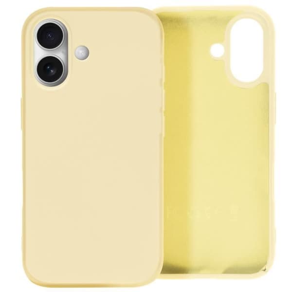 Skal till iPhone 16 Plus - AVIZAR - Fast Cover - Halvstyvt - Soft-touch - Gul