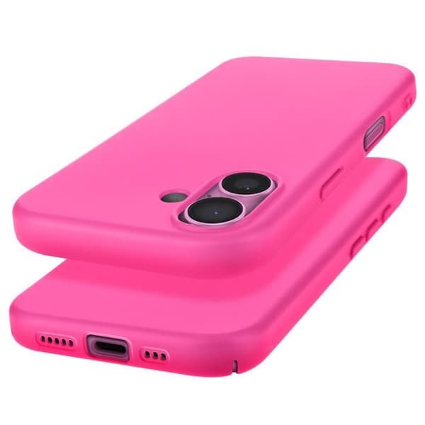 Fodral till iPhone 16 Plus - AVIZAR - Halvstyvt mjukt anti-fingeravtryck Fuchsia