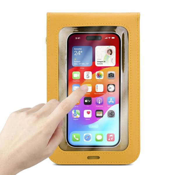 WIKO ROBBY Skal Fodral Axelremsväska Handväska med mobilfack