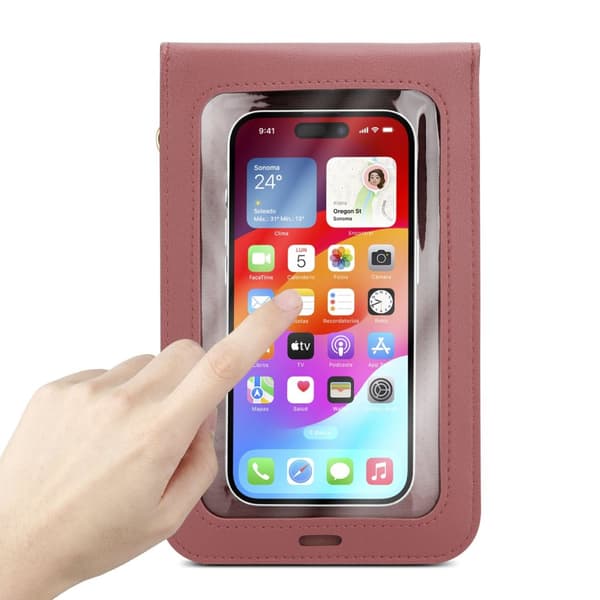 Samsung Galaxy S21 ULTRA Deksel Mobilveske til å henge rundt halsen håndveske med mobilrom og vindu case cover