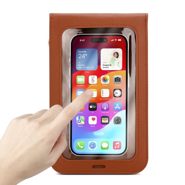 LG Google NEXUS 5 Deksel Mobilveske til å henge rundt halsen håndveske med mobilrom og vindu case cover