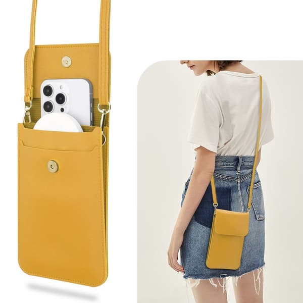 iPhone 6 PLUS / 6S PLUS / 7 PLUS / 7S PLUS / 8 PLUS Deksel Mobilveske til å henge rundt halsen håndveske med mobilrom og vindu case cover