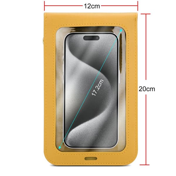 iPhone 6 PLUS / 6S PLUS / 7 PLUS / 7S PLUS / 8 PLUS Deksel Mobilveske til å henge rundt halsen håndveske med mobilrom og vindu case cover
